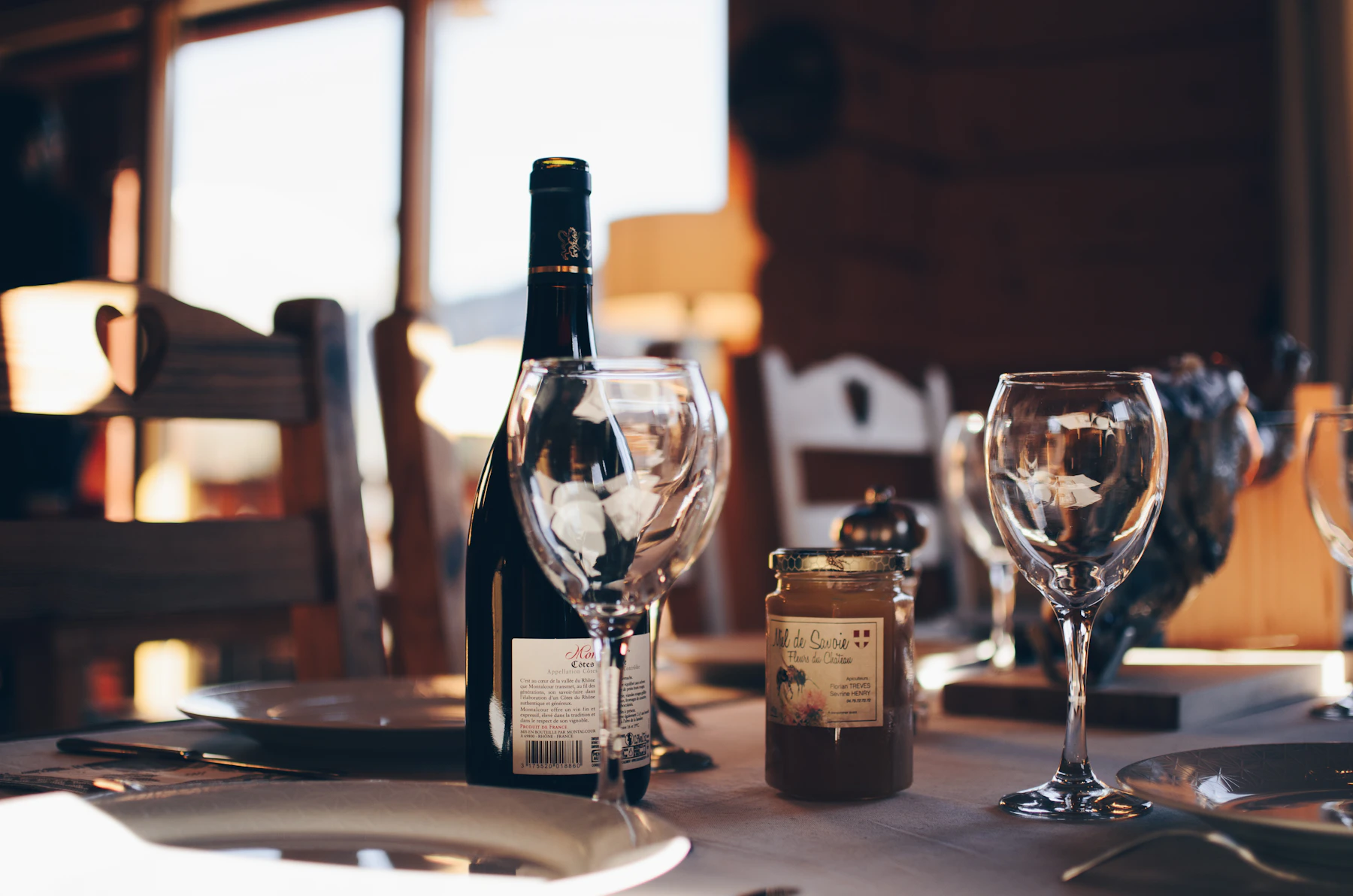 Holiday dinner table